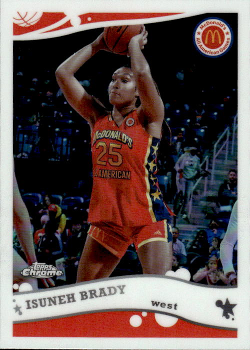 A176 ISUNEH BRADY 2023 TOPPS CHROME MCDONALD'S ALL AMERICAN REFRACTOR 2K6-16 UCONN