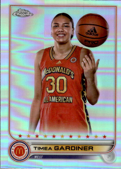 A182 TIMEA GARDINER 2023 TOPPS CHROME MCDONALD'S ALL AMERICAN REFRACTOR #89 OREGON STATE