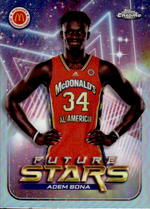 A184 ADEM BONA 2023 TOPPS CHROME MCDONALD'S ALL AMERICAN REFRACTOR FUTURE STARS UCLA