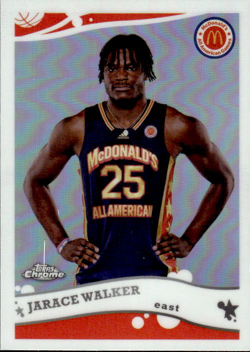 A187 JARACE WALKER 2023 TOPPS CHROME MCDONALD'S ALL AMERICAN REFRACTOR 2K6-12 HOUSTON