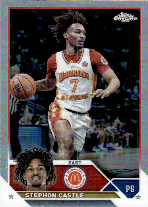 A191 STEPHON CASTLE 2023 TOPPS CHROME MCDONALD'S ALL AMERICAN REFRACTOR #4 UCONN