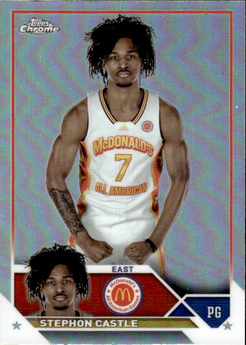 A192 STEPHON CASTLE 2023 TOPPS CHROME MCDONALD'S ALL AMERICAN REFRACTOR #52 UCONN