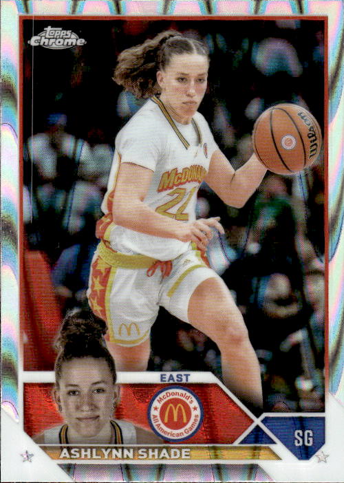 A194 ASHLYNN SHADE 2023 TOPPS CHROME MCDONALD'S ALL AMERICAN LAVA REFRACTOR #36 UCONN