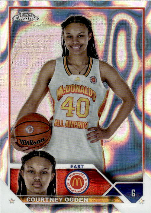 A197 COURTNEY OGDEN 2023 TOPPS CHROME MCDONALD'S ALL AMERICAN LAVA REFRACTOR 70/299 #80 STANFORD