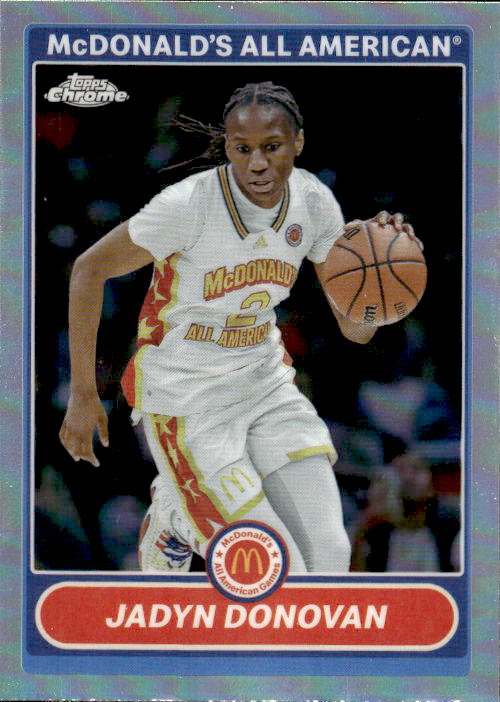 A198 JADYN DONOVAN 2023 TOPPS CHROME MCDONALD'S ALL AMERICAN REFRACTOR 2K7-22 DUKE