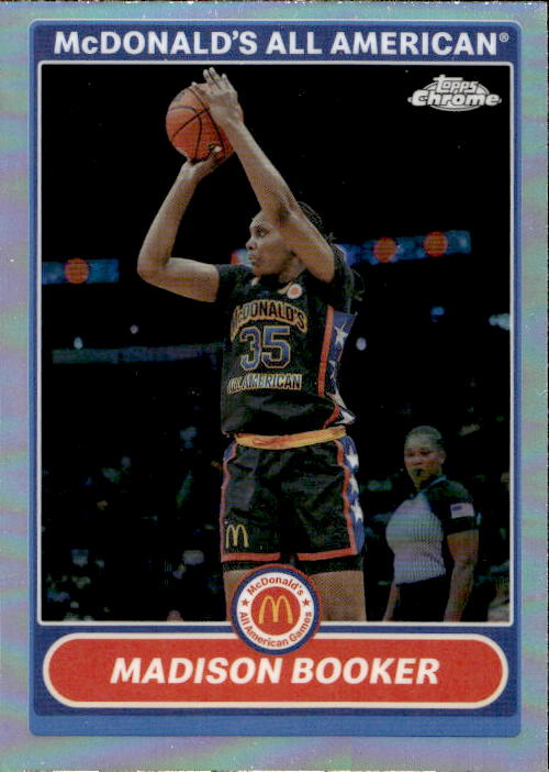 A199 MADISON BOOKER 2023 TOPPS CHROME MCDONALD'S ALL AMERICAN REFRACTOR 2K7-18 TEXAS