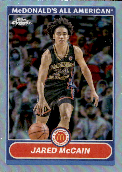 A200 JARED MCCAIN 2023 TOPPS CHROME MCDONALD'S ALL AMERICAN REFRACTOR 2K7-16 DUKE