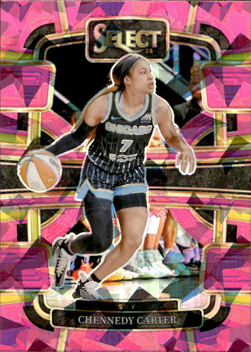 A208 CHENNEDY CARTER 2024 SELECT PINK CRACKED ICE PRIZM REFRACTOR #29 SKY