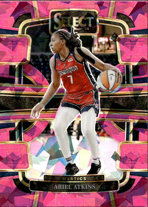 A209 ARIEL ATKINS 2024 SELECT PINK CRACKED ICE PRIZM REFRACTOR #64 MYSTICS