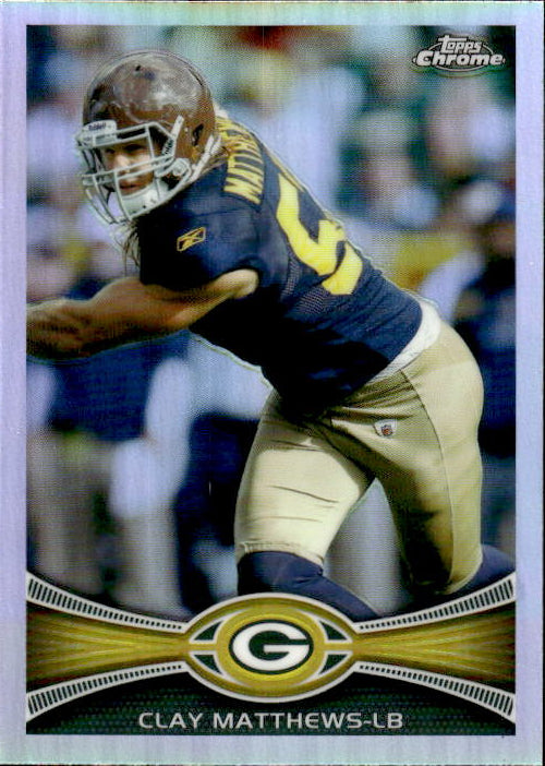 A212 CLAY MATTHEWS 2012 TOPPS CHROME REFRACTOR #144 PACKERS