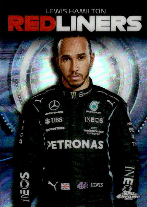 A240 LEWIS HAMILTON 2021 TOPPS CHROME F1 REFRACTOR REDLINERS RL-1