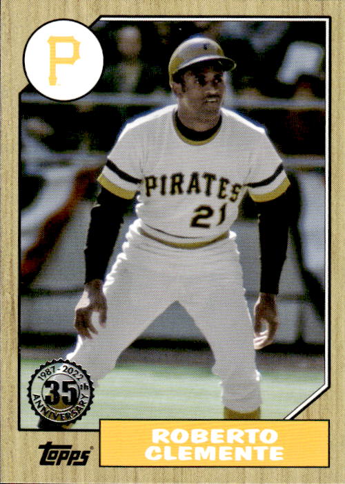 A252 ROBERTO CLEMENTE 2022 TOPPS 1987 VARIATION T87-52 PIRATES