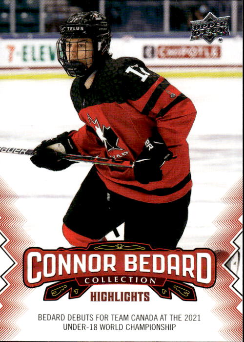 A257 CONNOR BEDARD 2023-24 UPPER DECK CONNOR BEDARD COLLECTION HIGHLIGHTS #1