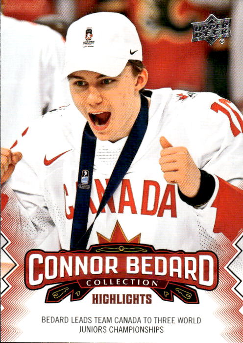 A261 CONNOR BEDARD 2023-24 UPPER DECK CONNOR BEDARD COLLECTION HIGHLIGHTS #5