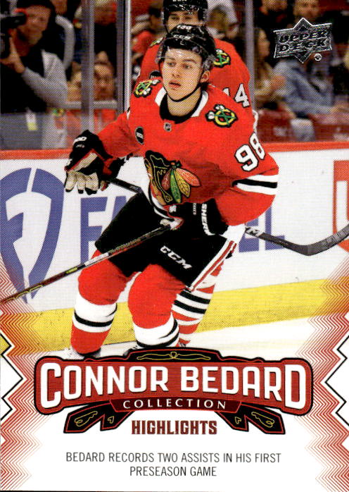 A265 CONNOR BEDARD 2023-24 UPPER DECK CONNOR BEDARD COLLECTION HIGHLIGHTS #9