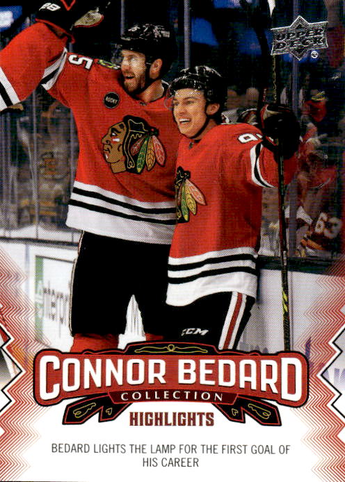 A268 CONNOR BEDARD 2023-24 UPPER DECK CONNOR BEDARD COLLECTION HIGHLIGHTS #12