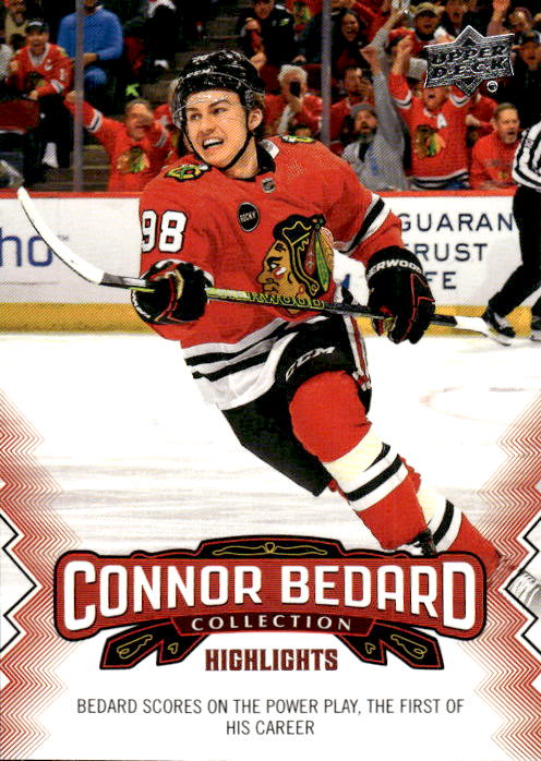 A271 CONNOR BEDARD 2023-24 UPPER DECK CONNOR BEDARD COLLECTION HIGHLIGHTS #15