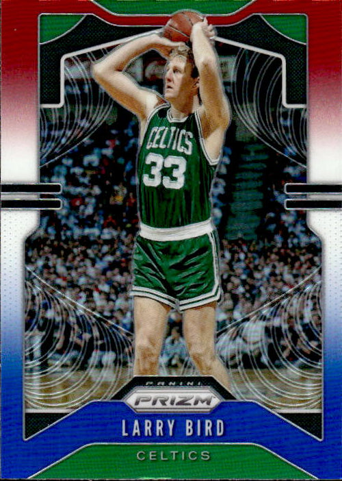 A287 LARRY BIRD 2019-20 PANINI PRIZM RED WHITE BLUE REFRACTOR #16 CELTICS