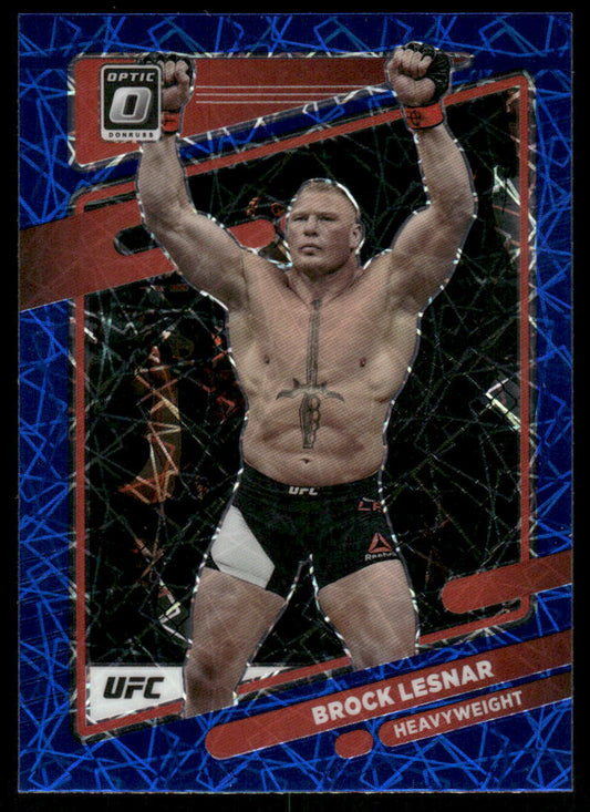 A362 BROCK LESNAR 2022 DONRUSS OPTIC BLUE LASER REFRACTOR #83 UFC