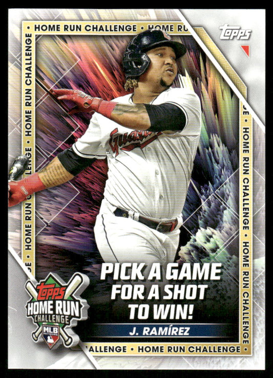 A369 JOSE RAMIREZ 2023 TOPPS HOME RUN CHALLENGE UNSCRATCHED GUARDIANS