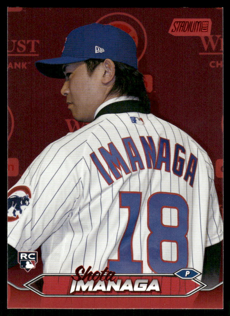 A370 SHOTA IMANAGA RC 2024 TOPPS STADIUM CLUB RED FOIL #240 CUBS