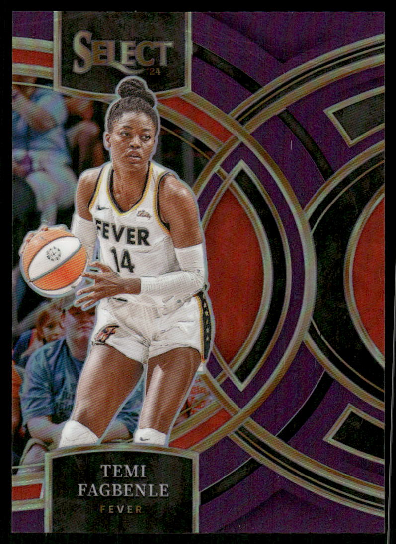 A344 TEMI FAGBENLE 2024 SELECT WNBA PURPLE PRIZM PREMIER 107/149 #168 FEVER