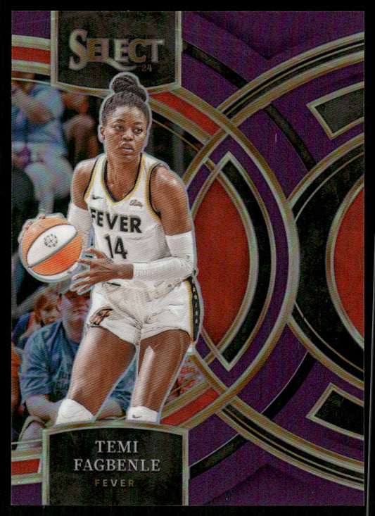 A344 TEMI FAGBENLE 2024 SELECT WNBA PURPLE PRIZM PREMIER 107/149 #168 FEVER