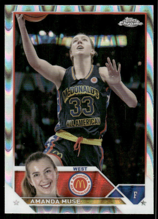 A348 AMANDA MUSE 2023 TOPPS CHROME LAVA REFRACTOR #44 UCLA