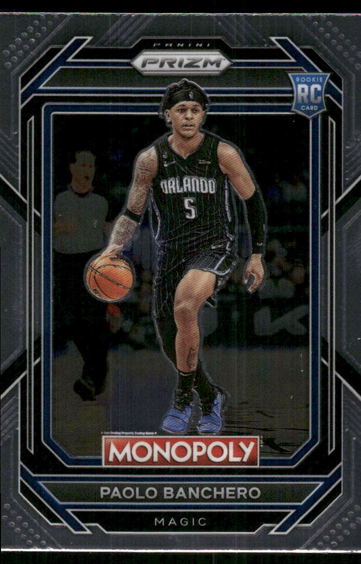 5A43 PAOLO BANCHERO RC 2022-23 PRIZM MONOPOLY #66 ORLANDO MAGIC