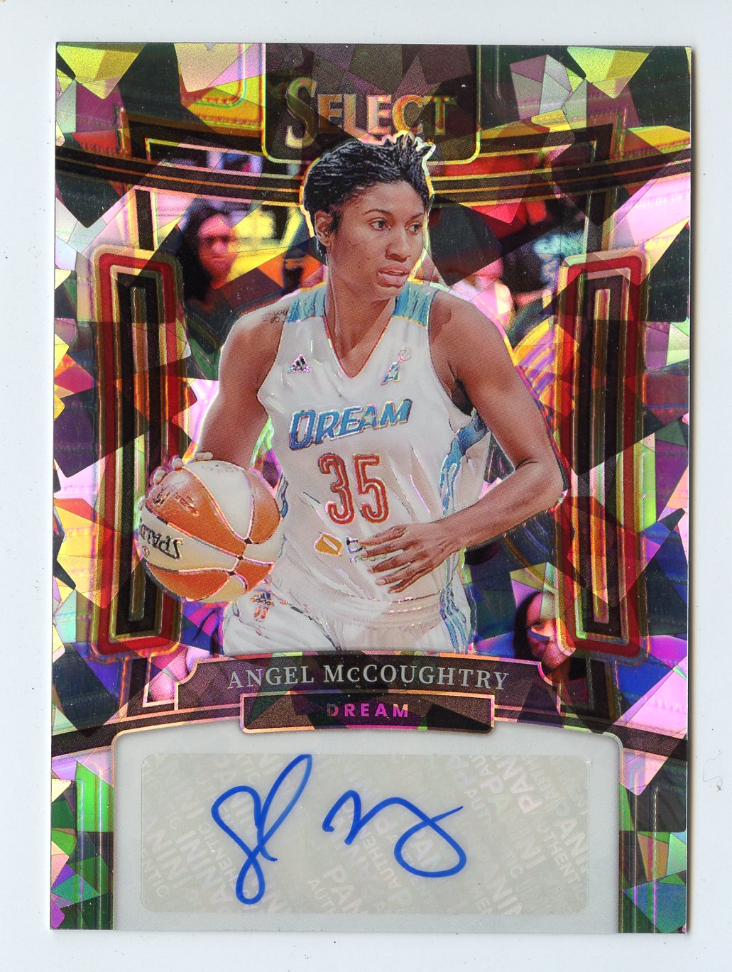 WNBA44 ANGEL MCCOUGHTRY AUTO 2024 SELECT WNBA CRACKED ICE ATLANTA DREAM