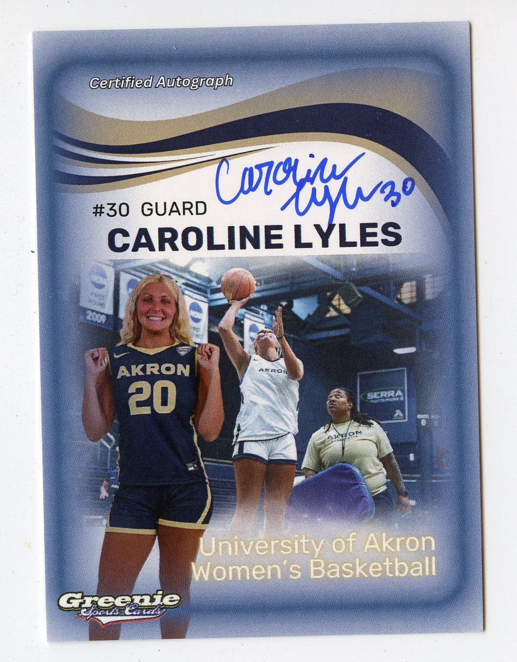 CAROLINE LYLES Certified Autograph Trading Card 2024 Greenie Sports Cards NIL Trading Card