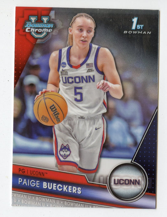 WNBA6 PAIGE BUECKERS 2024 BOWMAN CHROME UNIVERSITY 1ST #90 UCONN