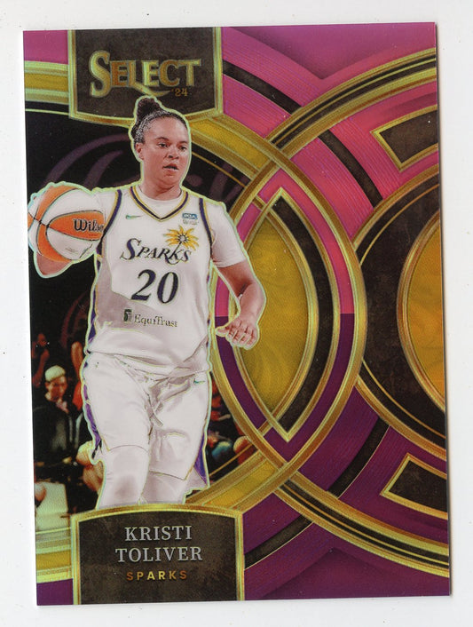 A304 KRISTI TOLIVER 2024 SELECT PURPLE REFRACTOR 89/99 PREMIER #171 SPARKS