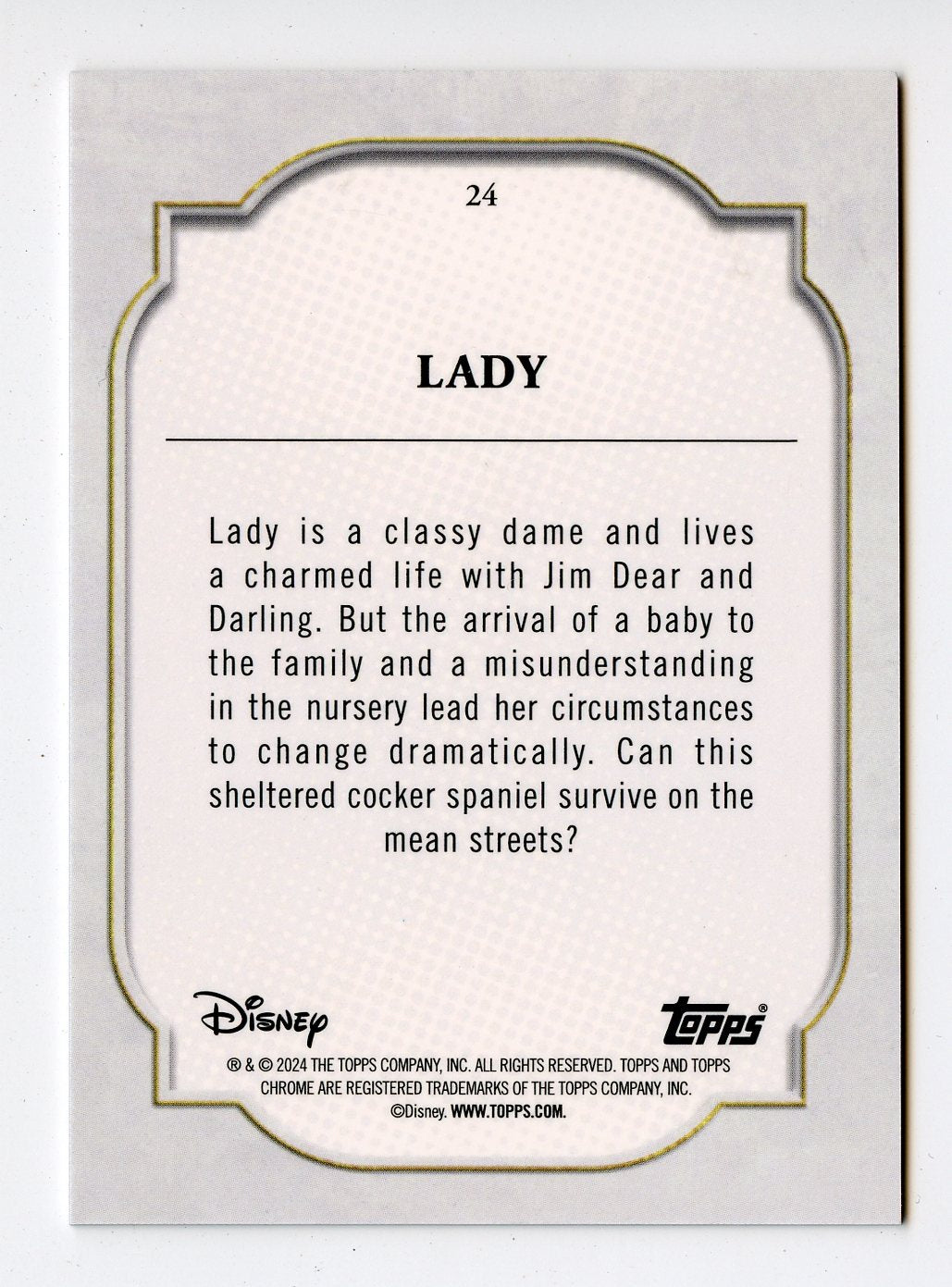 LADY 2024 TOPPS CHROME DISNEY #24