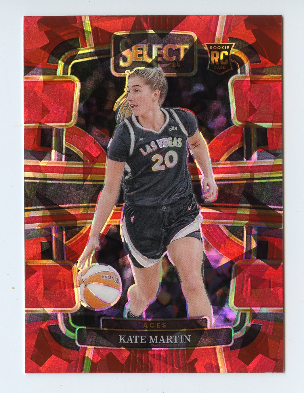 WNBA13 KATE MARTIN RC 2024 SELECT RED ICE REFRACTOR #22 ACES A