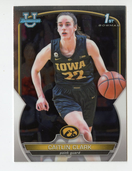 WNBA5 CAITLIN CLARK 2023 BOWMAN CHROME 1ST #50 IOWA