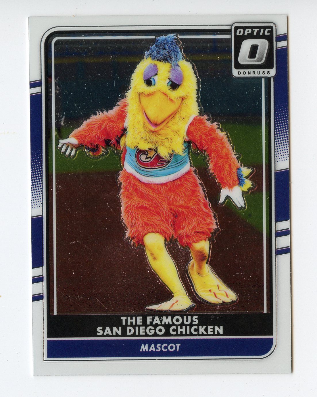 THE FAMOUS SAN DIEGO CHICKEN 2016 OPTIC MASCOT #165 SAN DIEGO PADRES