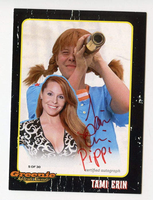 TAMI ERIN AUTOGRAPH 2024 GREENIE SPORTS CARDS NIL PIPPI LONGSTOCKING 5/30