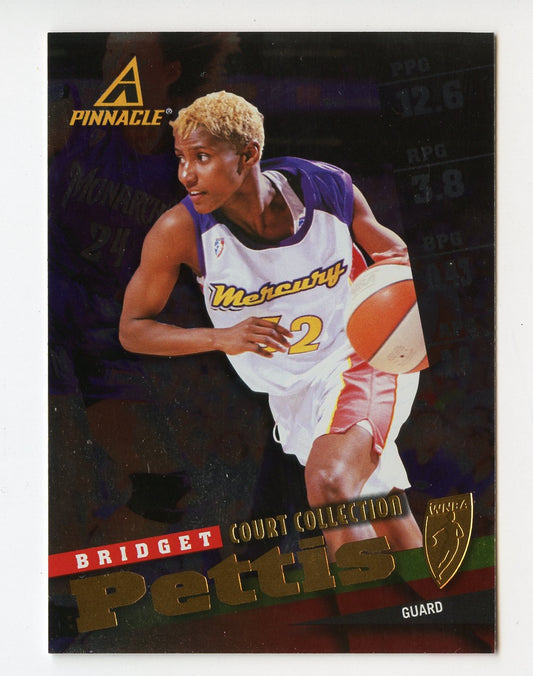 WNBA18 BRIDGET PETTIS 1998 PINNACLE COURT COLLECTION #14 MERCURY