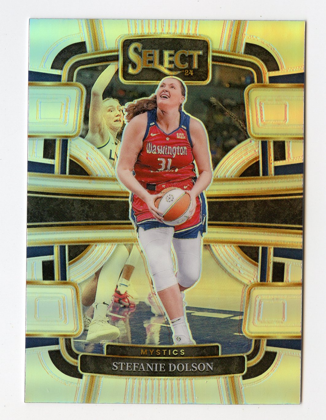 A332 STEFANIE DOLSON 2024 SELECT WNBA SILVER PRIZM CONCOURSE #9 MYSTICS