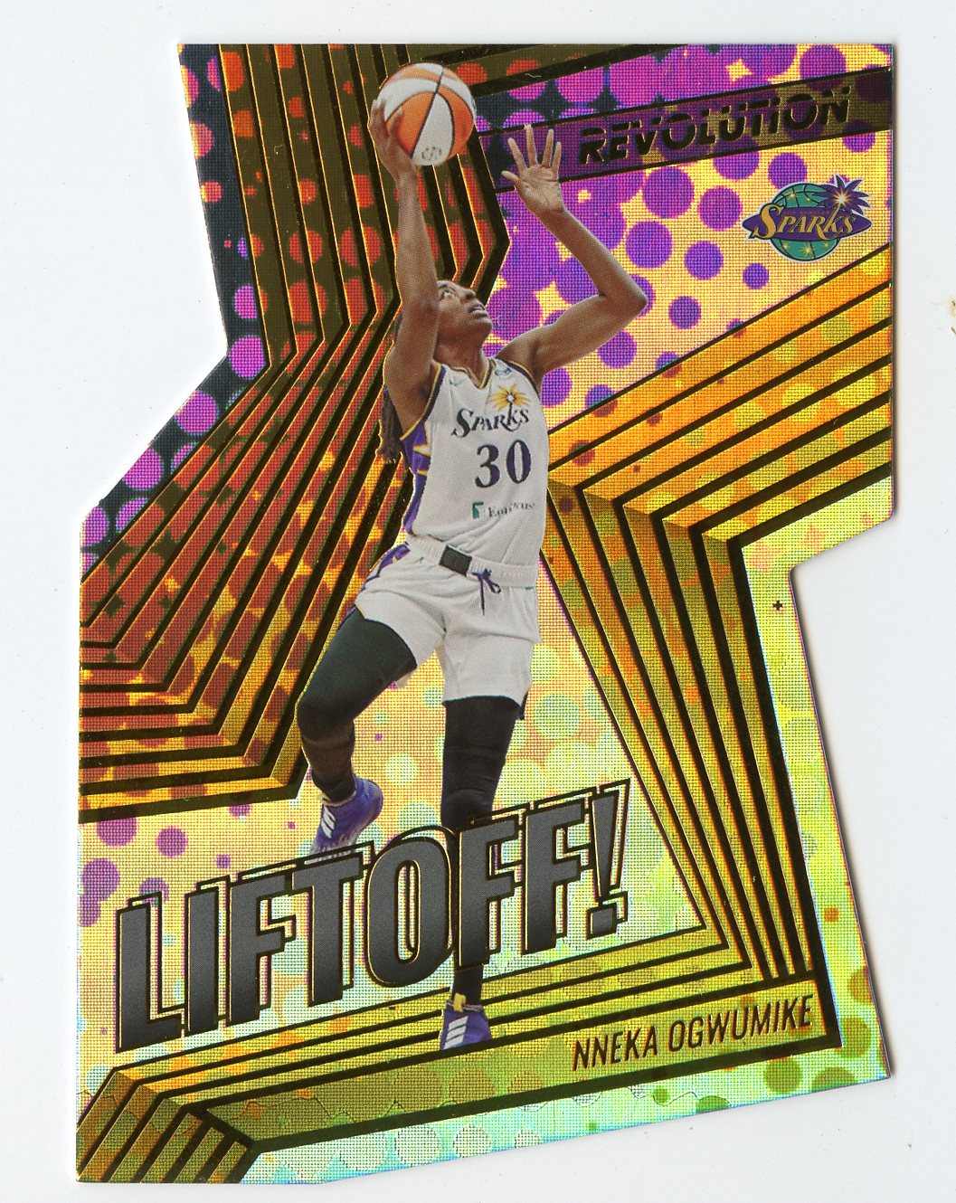 A321 NNEKA OGWUMIKE 2022 REVOLUTION LIFTOFF! DIE CUT #8 SPARKS