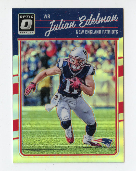 JULIAN EDELMAN 2016 OPTIC PRIZM REFRACTOR #64 NEW ENGLAND PATRIOTS