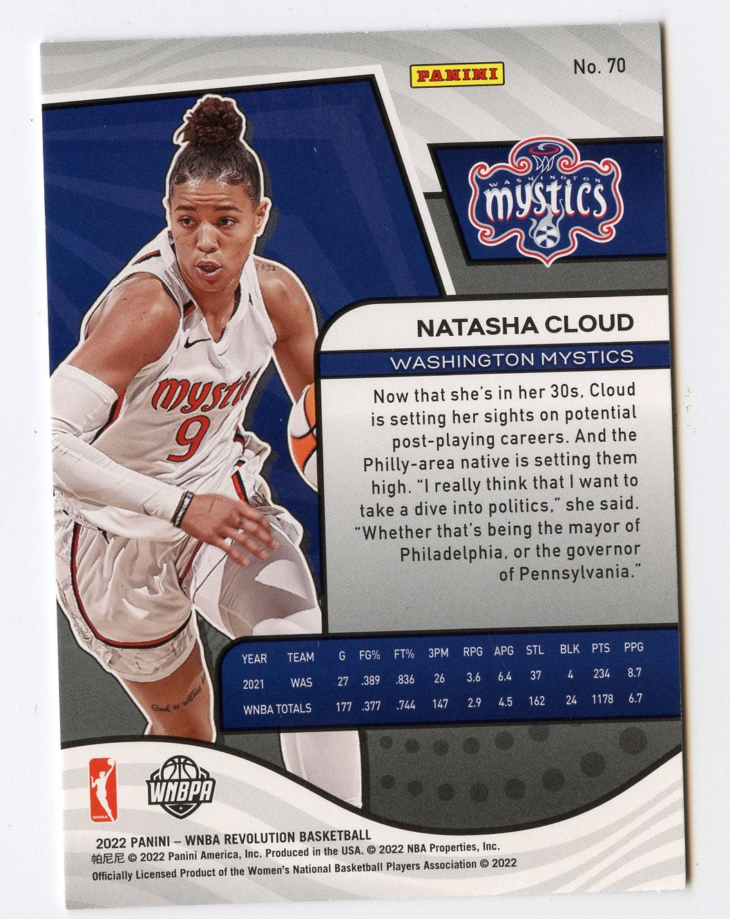 A307 NATASHA CLOUD RC 2022 REVOLUTION #70 MYSTICS