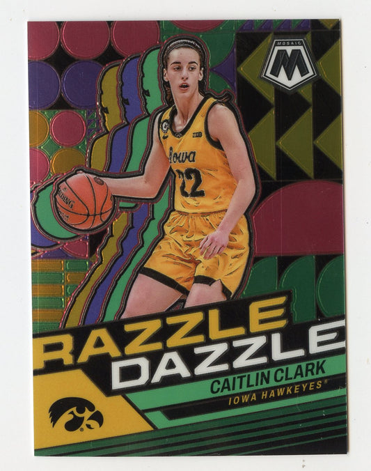 WNBA22 CAITLIN CLARK 2024 MOSAIC CAITLIN CLARK COLLECTION RAZZLE DAZZLE RD2