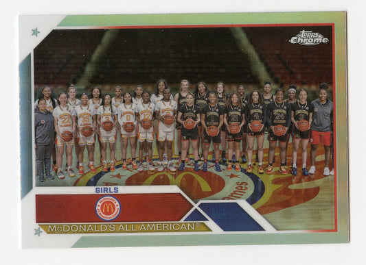 WNBA45 2023 TOPPS MCDONALD'S ALL AMERICAN GIRLS REFRACTOR #98 HANNAH & JUJU