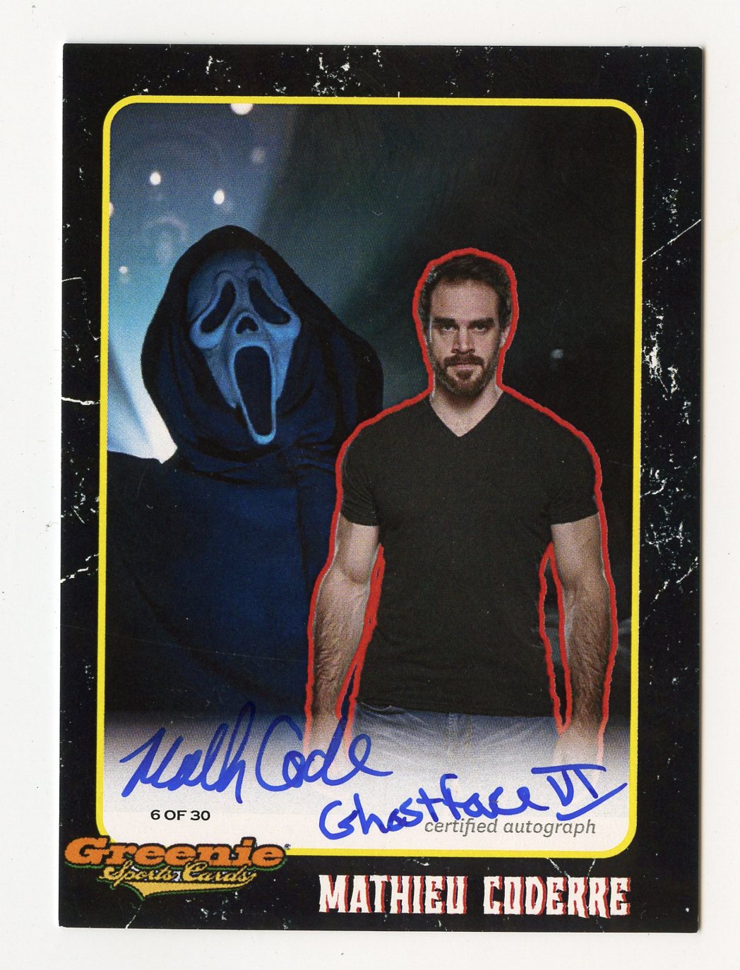 Matt Coderre MATHIEU CODERRE AUTOGRAPH 2024 GREENIE SPORTS CARDS NIL MEDINA SHOW 6 ...