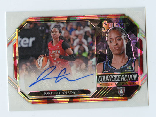 WNBA21 JORDIN CANADA AUTO 2024 SELECT COURTSIDE ACTION WHITE REFRACTOR 21/25 DREAM