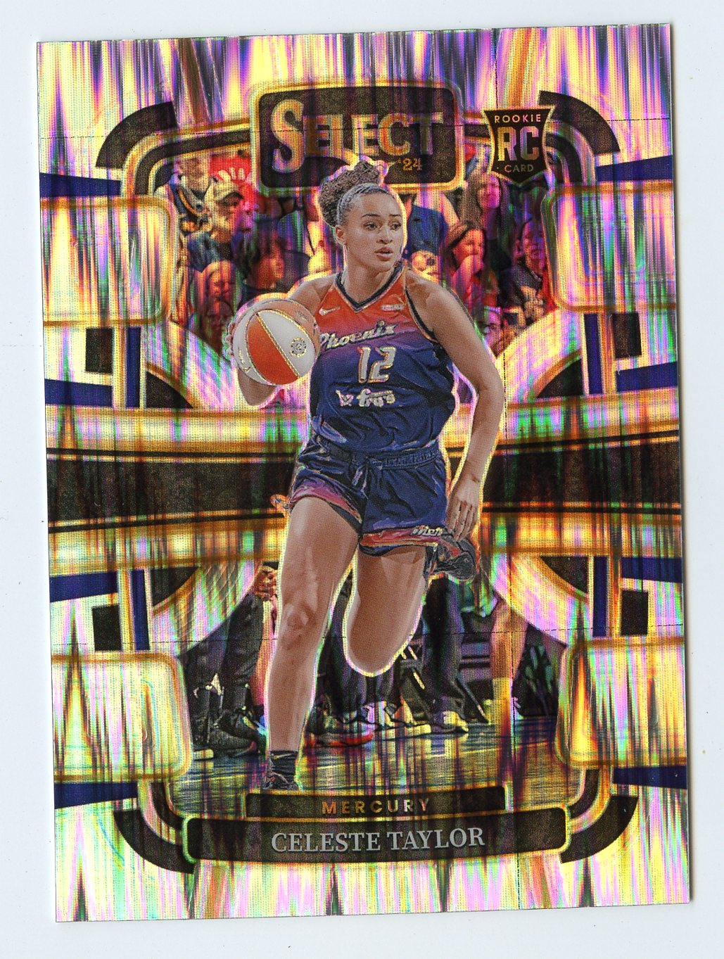 A293 CELESTE TAYLOR RC 2024 SELECT WNBA FLASH REFRACTOR #16 MERCURY