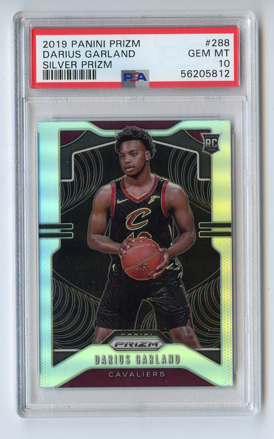 DARIUS GARLAND RC 2019-20 PRIZM SILVER REFRACTOR PSA 10 #288 CLEVELAND CAVS